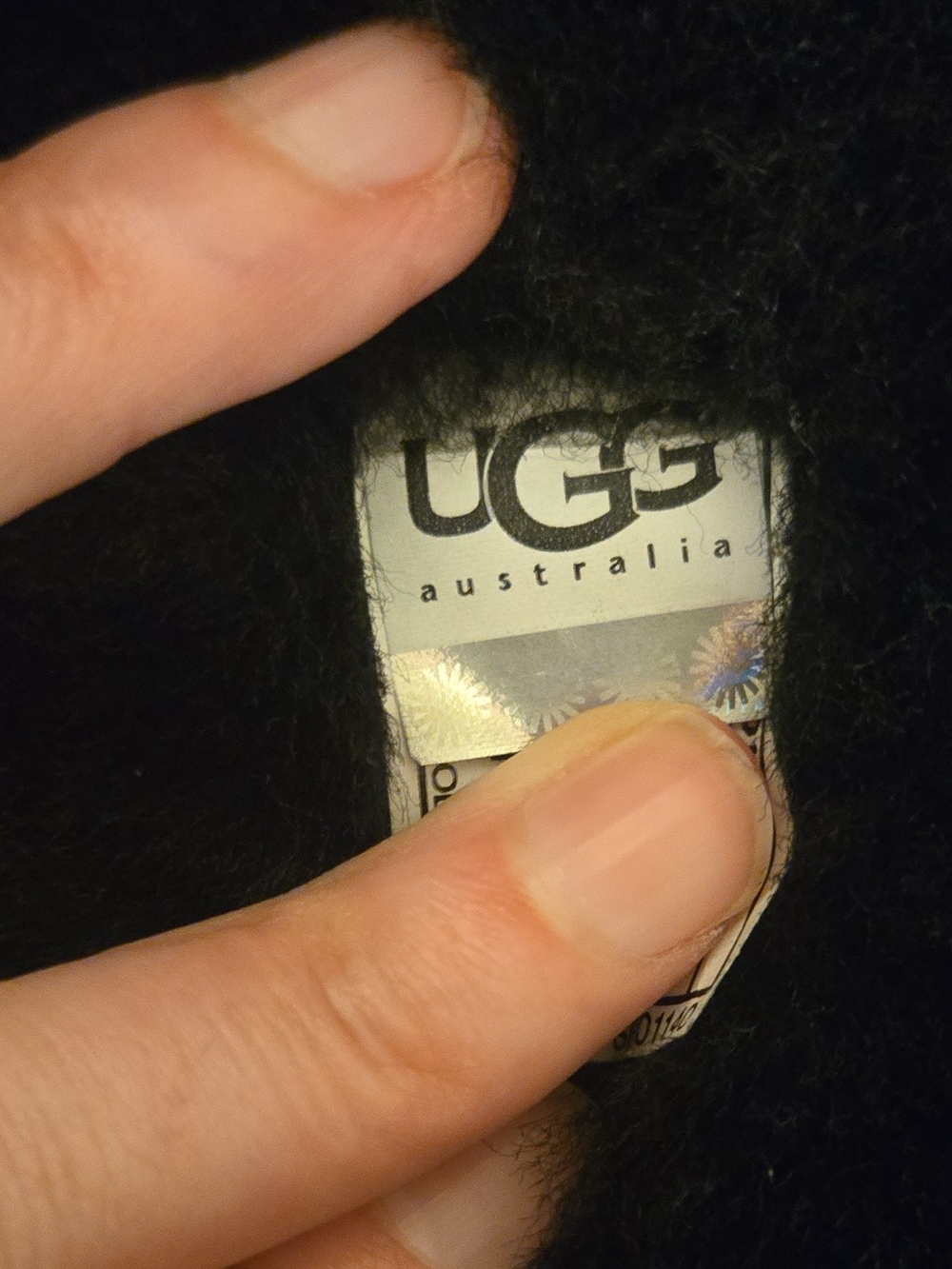 UGG Tall Black Button-Accent Suede Winter Boots - Picture 7 of 9